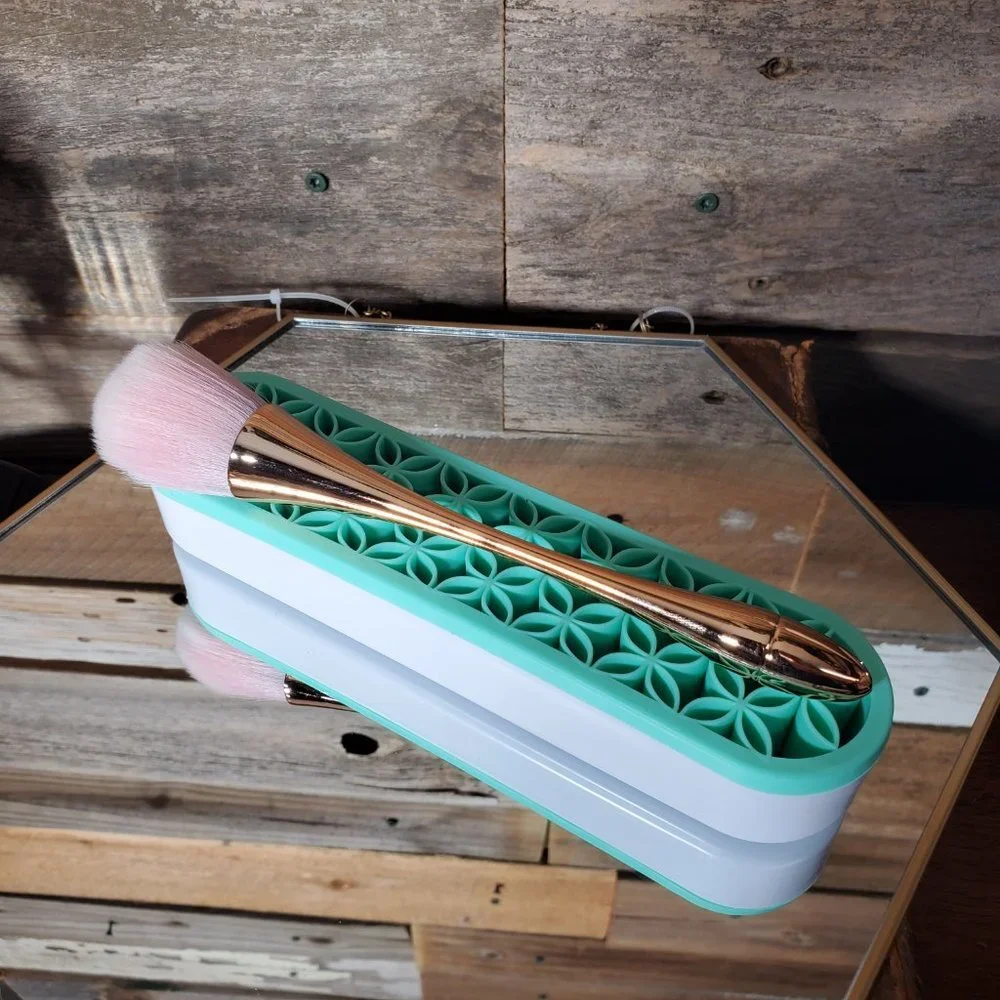 Large Professional Powder Brush - Rose Gold & Pink